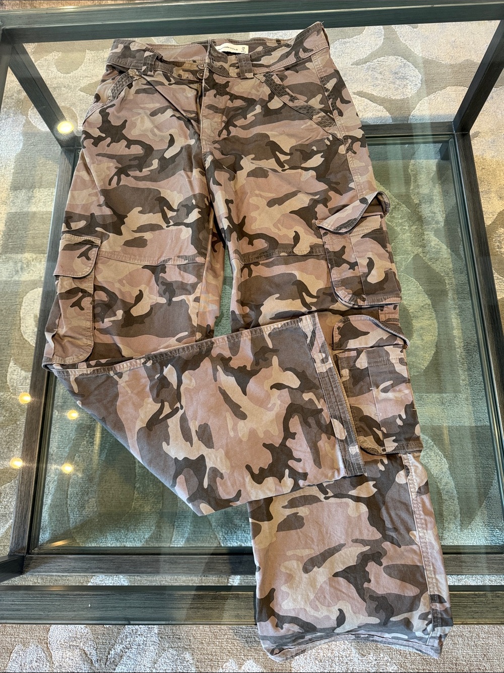 Camo Cargo Pants - Brown Green Camouflage
